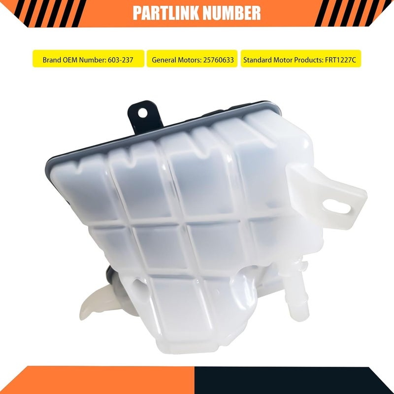 LOSTAR Coolant Overflow Recovery Reservoir Tank with Cap Fit for 2006-2011 Buick Lucerne DTS Replaces 603-237, 25760633 - Image 3